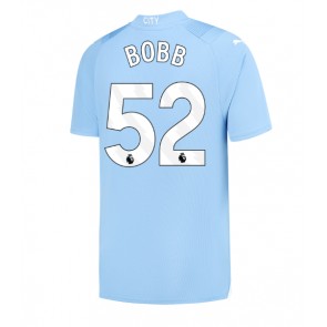 Manchester City Oscar Bobb #52 Replica Home Stadium Shirt 2023-24 Short Sleeve